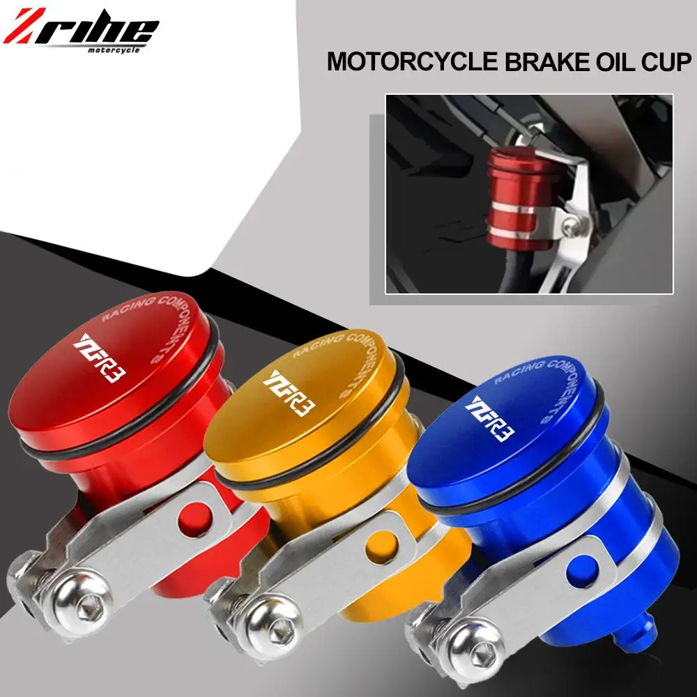 

Motorcycle Brake Fluid Reservoir Clutch Cylinder Tank Oil Fluid Cup Cover For YAMAHA YZFR3 YZF-R3 2015 2016 2017 2018 2019 2020