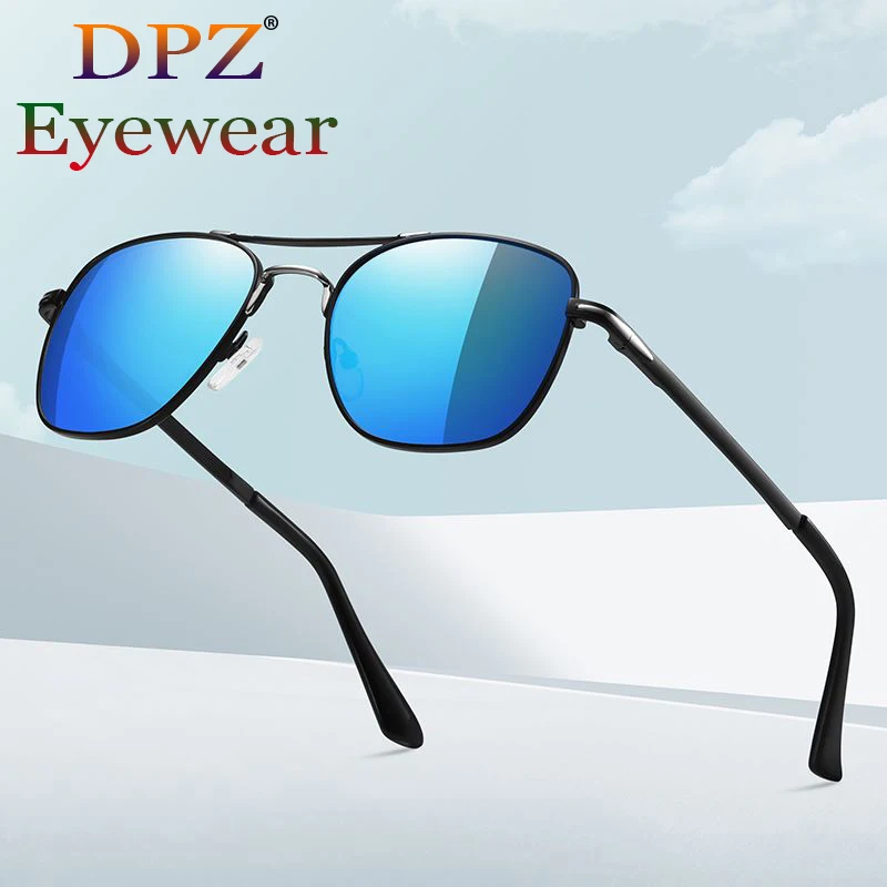 

2022 Vintage Classic Metal Pilot Style Polarized Discolor Sunglasses For Men Driving Brand Design Sun Glasses UV400 Shades A705