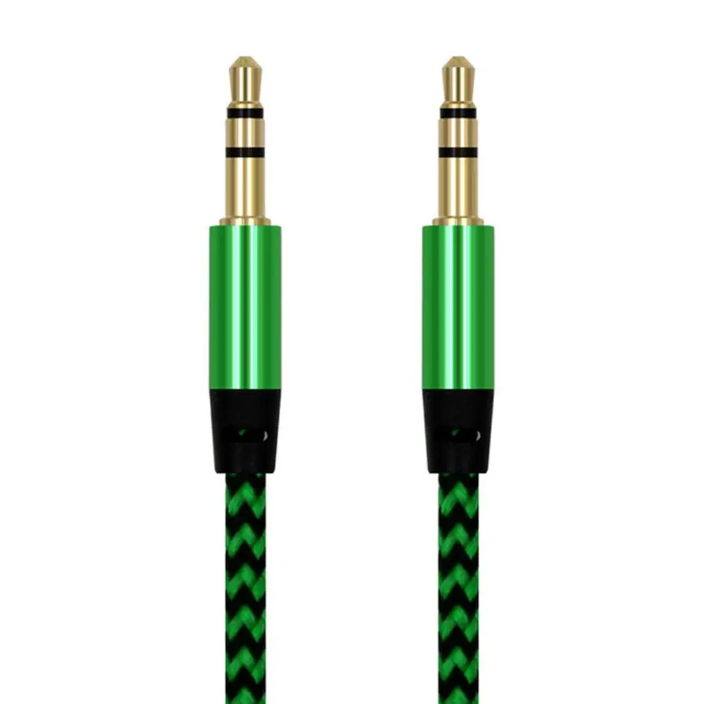 

3.5mm Male to Male Cable Lossless Music AUX Cord Stereo Adapter Connection Portable Audio Wire Replacement Green