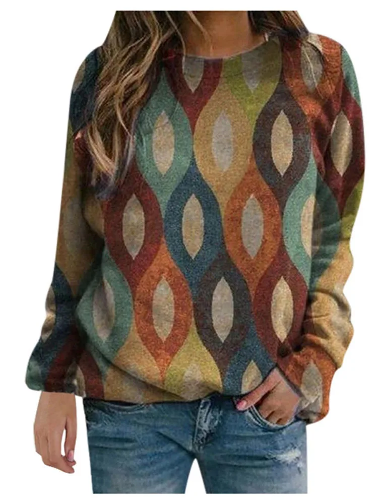 Женская Винтажная Футболка с принтом свободная повседневная футболка большого