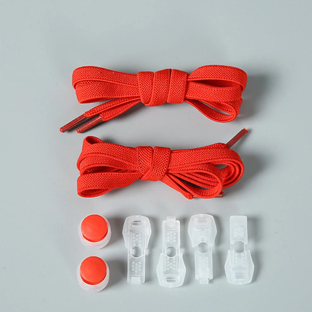 No Tie Flat Hiking Running Shoe Lace Elastic Shoelaces Outdoor Leisure Sneakers Quick Safety Flat Shoelace Kids Adult Lazy Laces