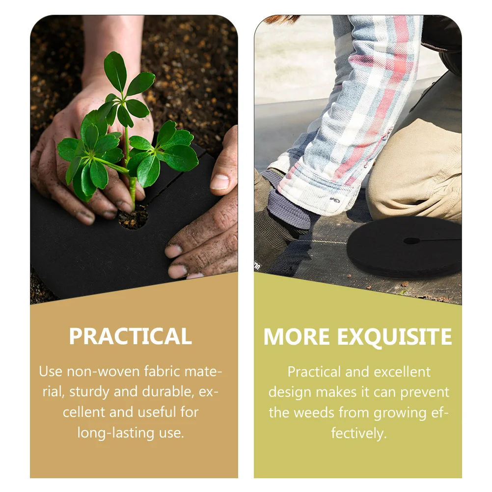 20 шт. наземная ткань кольцо для дерева садовая прочная контроля прополки