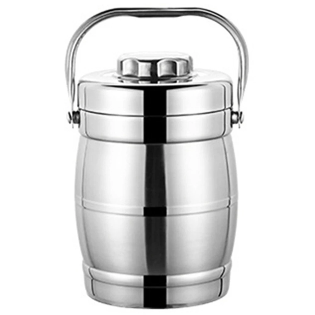 

Stainless Steel Insulation Barrel Smoldering Pot Portable Magic Double Fresh Students Insulated Lunch Box Stew Pot