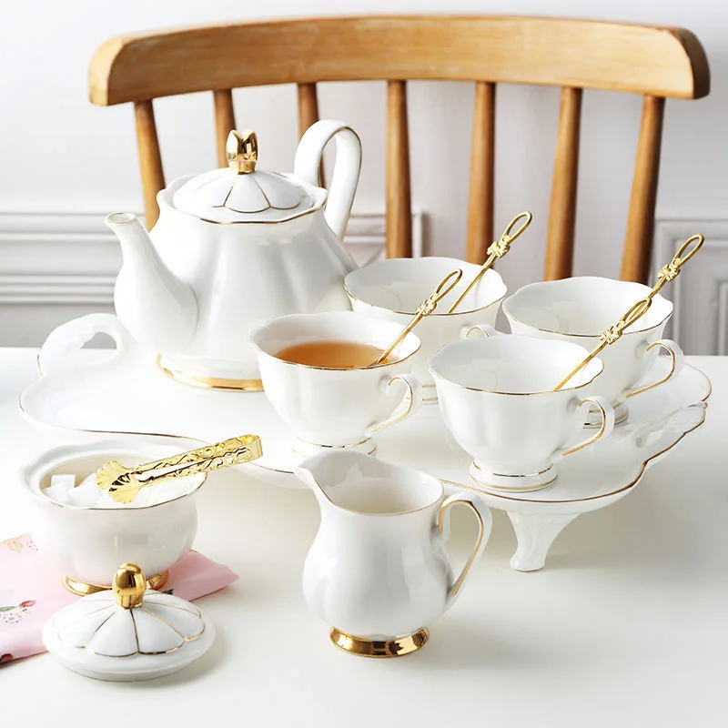 

Bone China Coffee Cup Butterfly Set Phnom Penh High-end Cup Butterfly Teapot Tea Cup European Exquisite Afternoon Tea Set