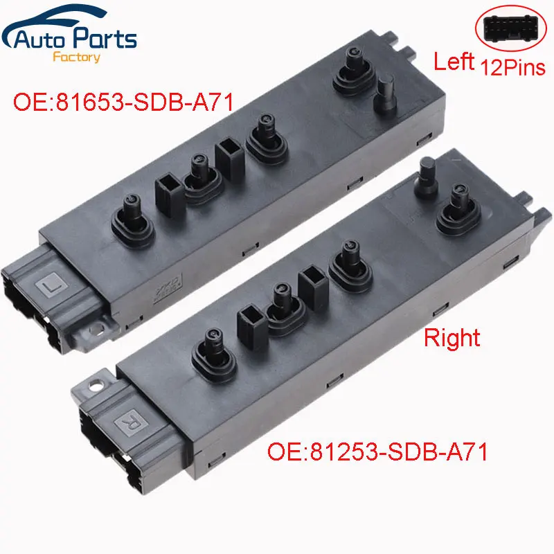 

Left or Right Power Seat Adjustment Switch For Honda Accord Acura 2003-2017 81653-SDB-A71 81253-SDB-A71 81653SDBA71 81253SDBA71