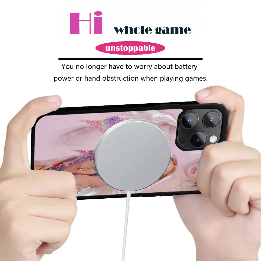 Singer B-Bad Gya Phone Case For iPhone 16 15 14 13 12 11 Pro Max Plus Mini Magsafe Mirror Wireless Magnetic Cover