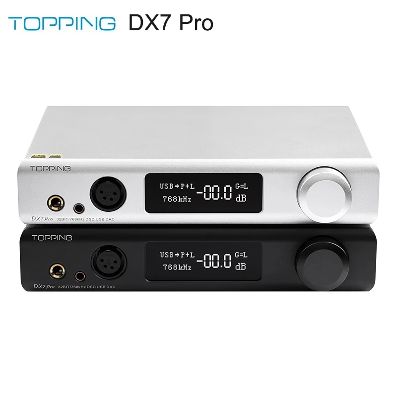 

Топпинг DX7 Pro ES9038Pro ЦАП усилитель для наушников bluetooth 5,0 32BIT/768 кГц DSD1024 Беспроводной Декодер Усилитель для наушников