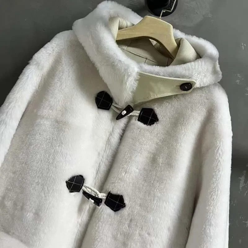 Зимнее женское пальто 2024 новая модная высококачественная одежда из натурального