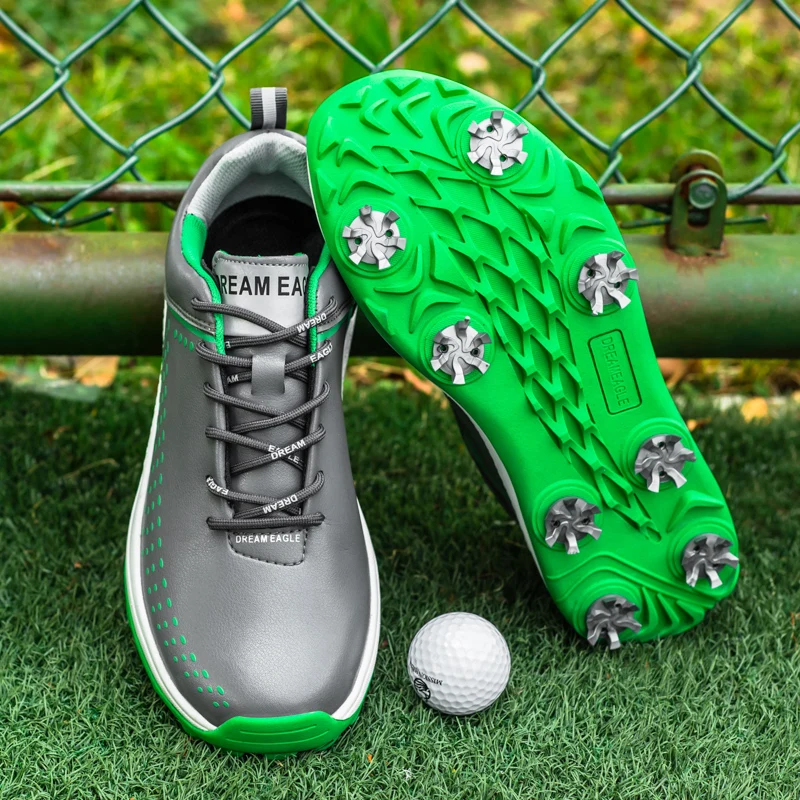 2022 New Mens Professional Golf Shoes Comfortable Non-slip Golf Competition Training Shoes Classic Lace-up Golf Sneakers for Men
