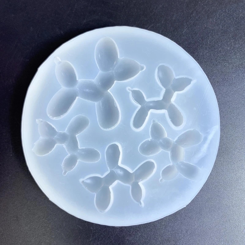 

3D Balloon Dog Resin Molds DIY Resin Decorative Craft Jewelry Making Mold Silicone Pendant Mold Resin Keychain Molds