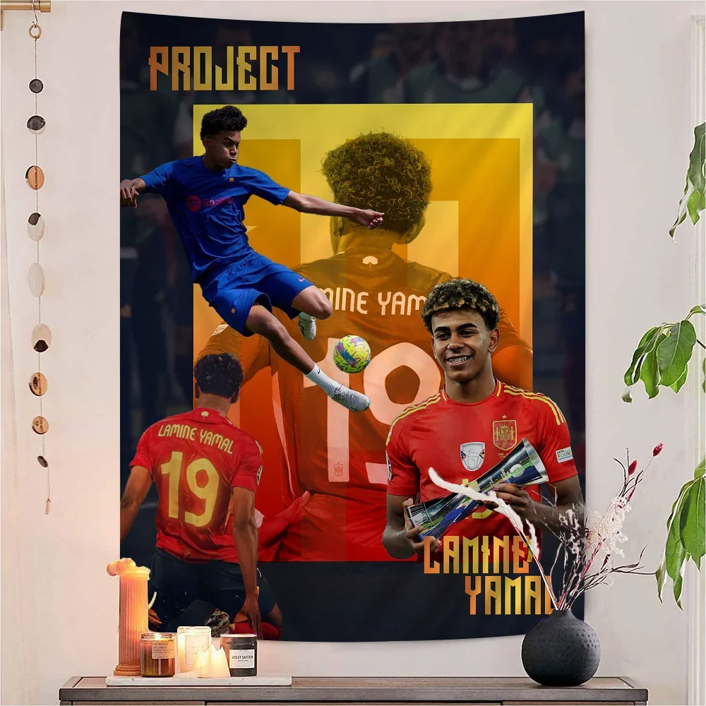 L-Lamine FootballStar Y-Yamal 27 подвесной богемный гобелен богемные настенные гобелены