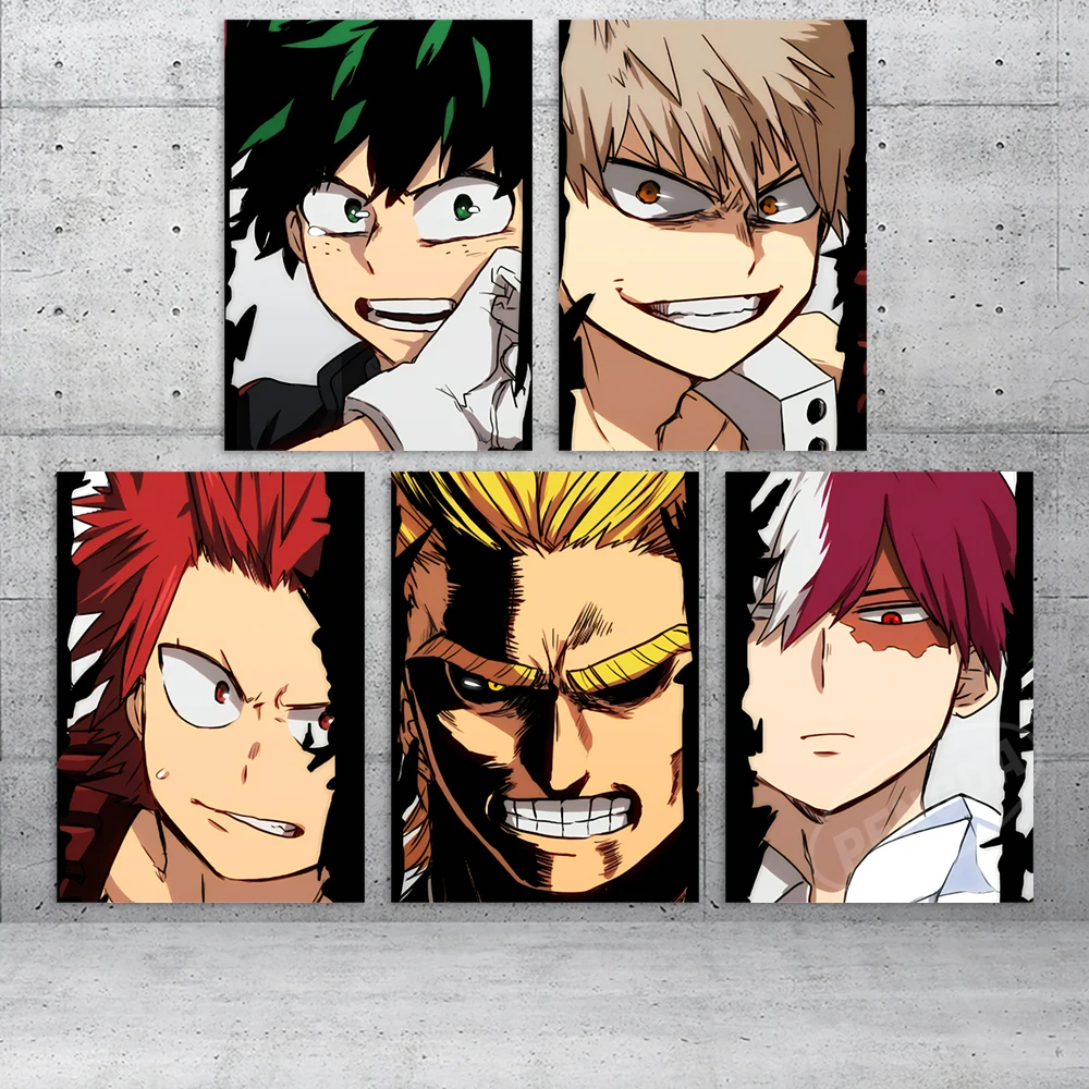 

Canvas Painting My Hero Academia Hd Printed All Might Home Decoration Bakugou Katsuki Pictures Poster Anime Wall Art Living Room