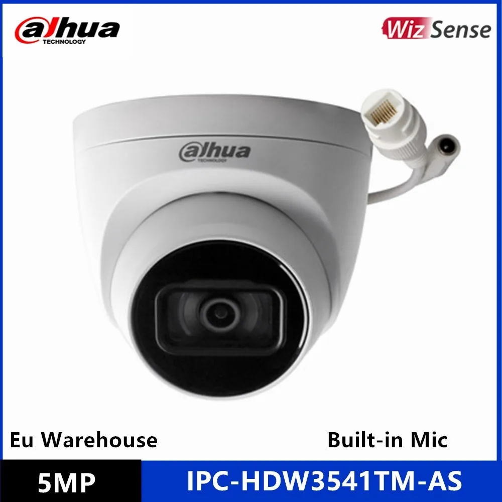 Dahua IPC-HDW3541TM-AS WizSense AI камера со встроенным микрофоном и слотом для SD-карты IP67 IR 30M 5MP
