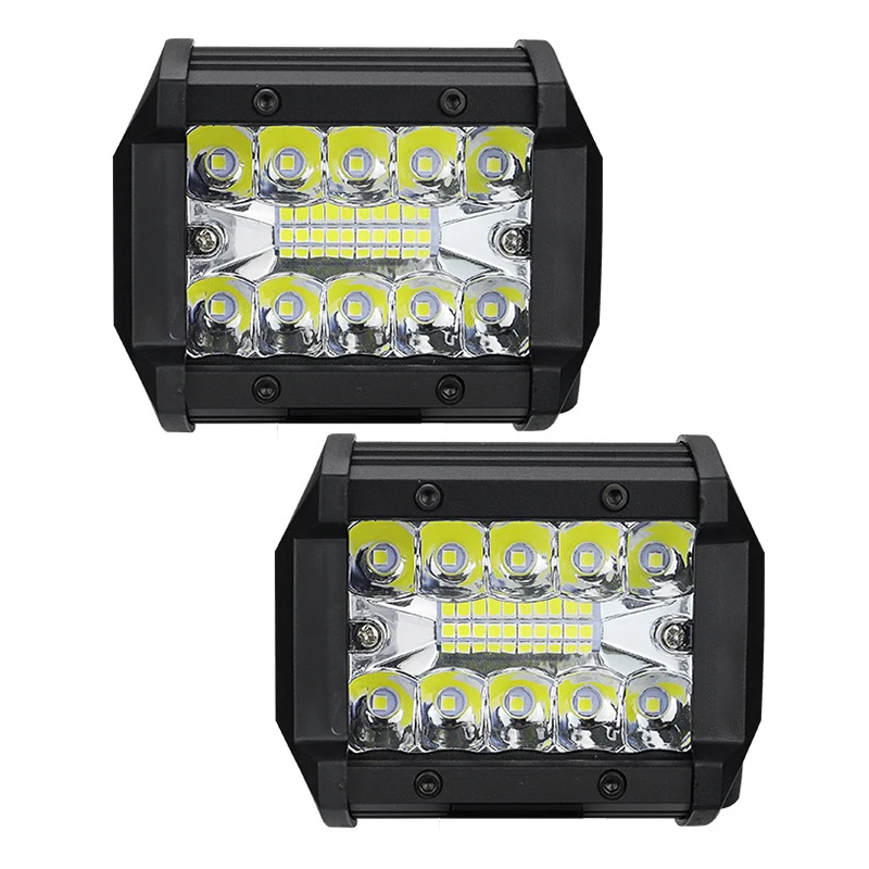 1 шт., 4-дюймовый 20 светодиодов, 60 Вт, фонарь, модифицированный прожектор для внедорожника, новый трехглазный для лодок, тракторов, грузовиков, внедорожников, запчасти