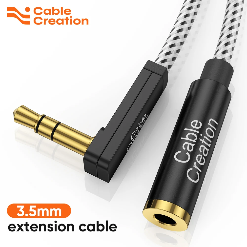 CableCreation 3.5mm TRS Jack  Audio Extension Headphone Aux Cable Male to Female for Car earphone Huawei P20 Xiaomi Redmi 5 Plus