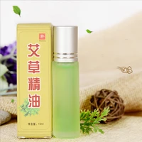 10ml wormwood scraping essential oil mugwort pure nature moxibustion oils meridian massage cupping moxa accessories health care