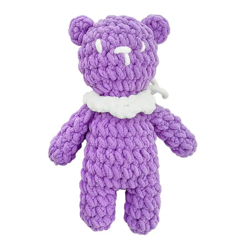 

Вязаный медведь, кукла, медведь, плюшевые набивные животные, мягкая подушка и креативная плюшевая игрушка для подруги, детская игрушка для сна