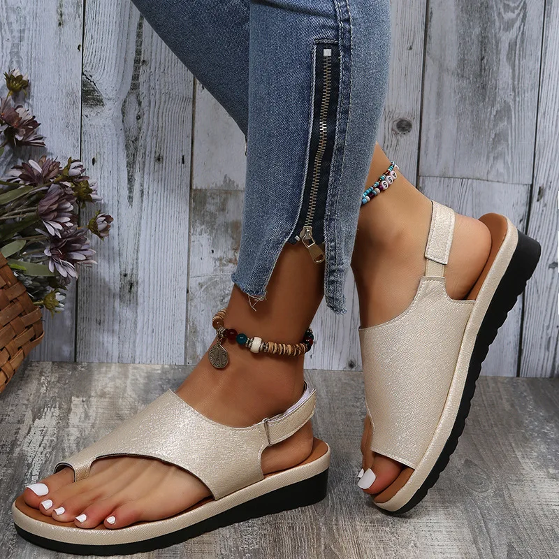 

Trendy Fashion Breathable Soft Sole Casual Ladies Sandals Ladies Shoes High Heel Ladies Shoes Womens Platform Heels