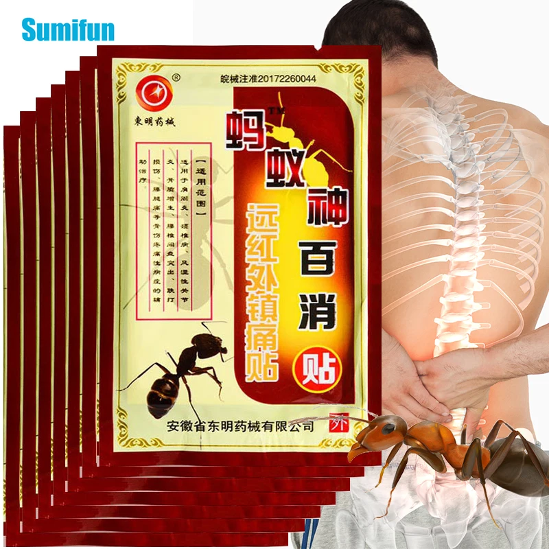 

8/80pcs Ant Analgesic Patch Joint Arthritis Rheumatoid Back Pain Relief Patches Knee Pain Medical Plaster Muscle Sprain Sticker