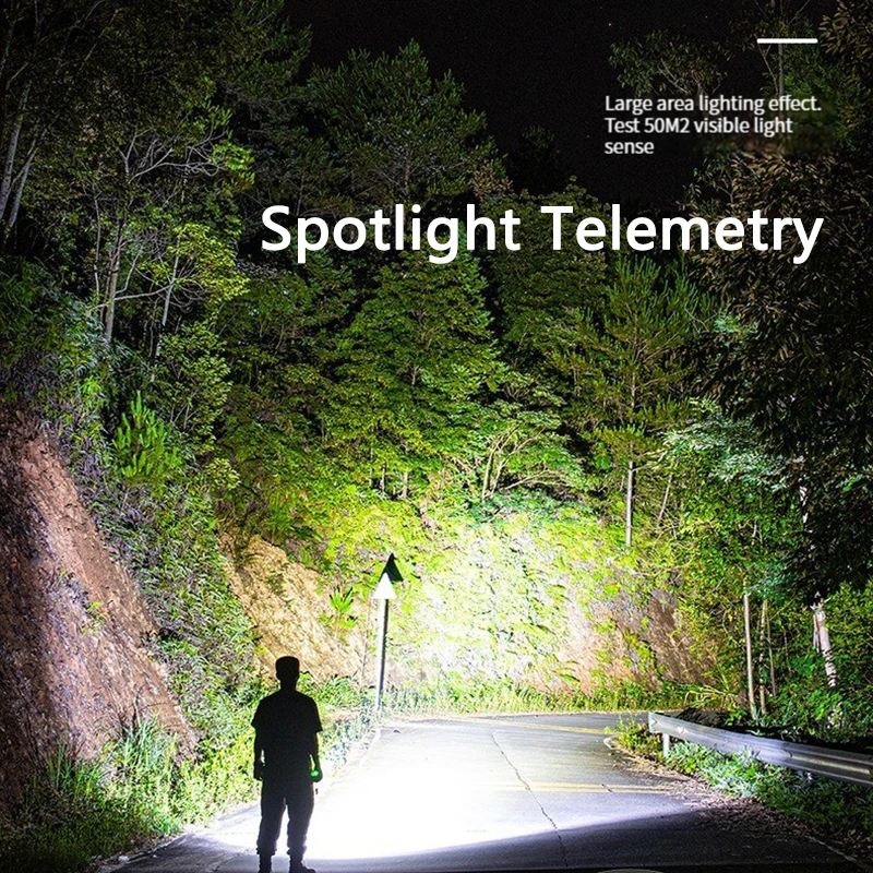 

Перезаряжаемый фонарик 18650 для верховой езды, фонарик для кемпинга в помещении, светодиодный фонарик для ночной охоты, яркий фонарик