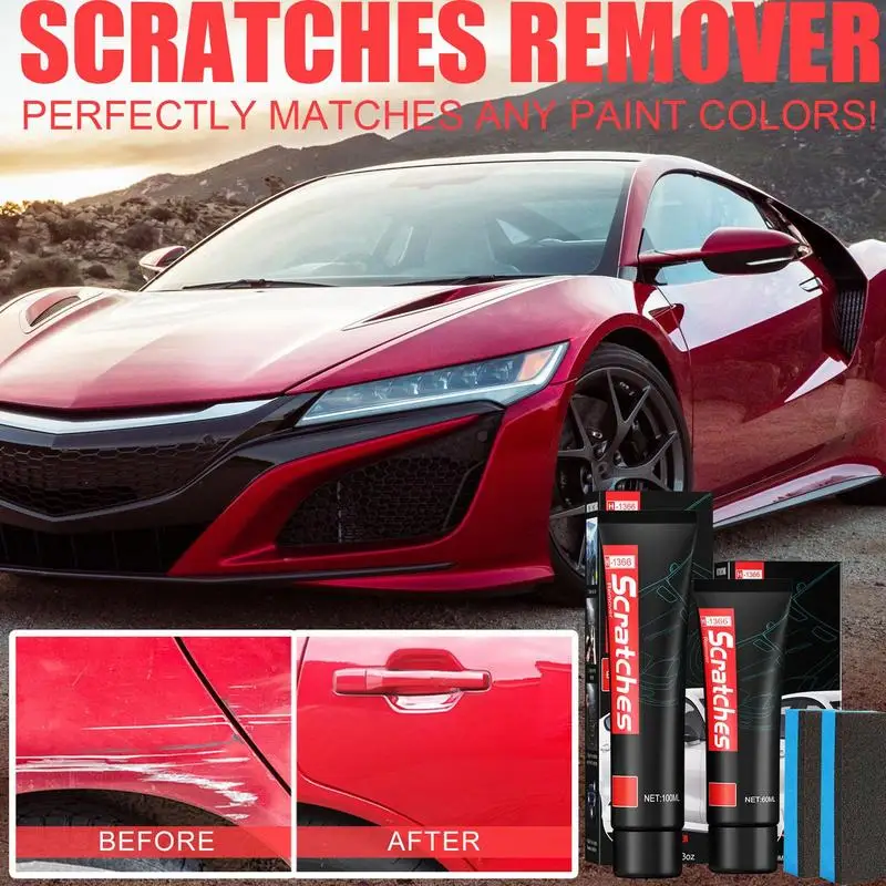 

Car Scratch Remover Car Paint Remover Paste Repair Scratch Portable Waterproof Scratch Removers For Vehicles Cars Motorcycles