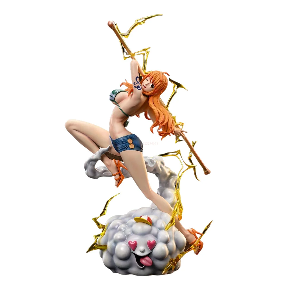 

One Piece Nami Anime Figures Gk Action Figurine 29cm Sexy Model Statue Pvc Toys Doll Deco Collectible Ornament Desktop Room Gif