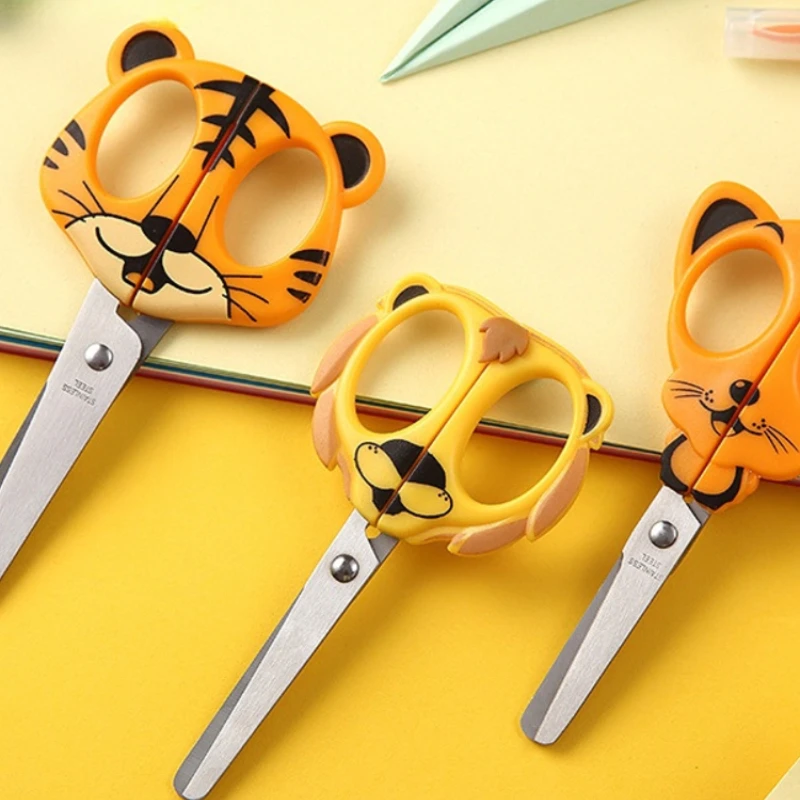 Cute Animal Stainless Steel Scissors Children's Hand Cut Animal Cartoon Animal Scissors Household Scissors