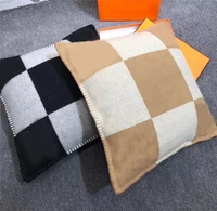 dimi sofa cushion car waist back cushion wool knitted pillowcase pillow nordic style model room lunch break