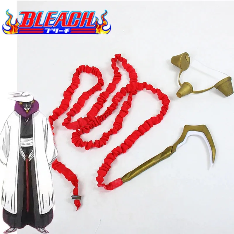 Фото DY20 аниме BLEACH Kurotsuchi Mayuri шляпа меч украшение для ушей веревка серп реквизит для косплея Хэллоуин Рождественская вечеринка костюмы аксессуары №2