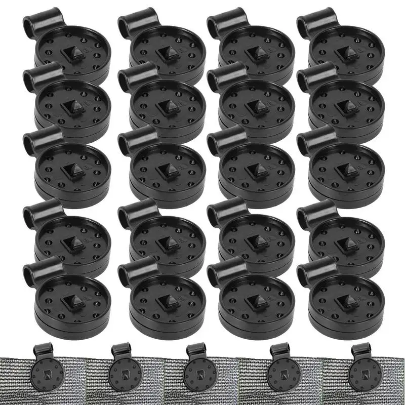 

20/50/100pcs Awning Clips Summer Outdoor Shade Cloth Clips Greenhouse Cloth Fix Clamp Garden Courtyard Sun Shade Plastic Clip