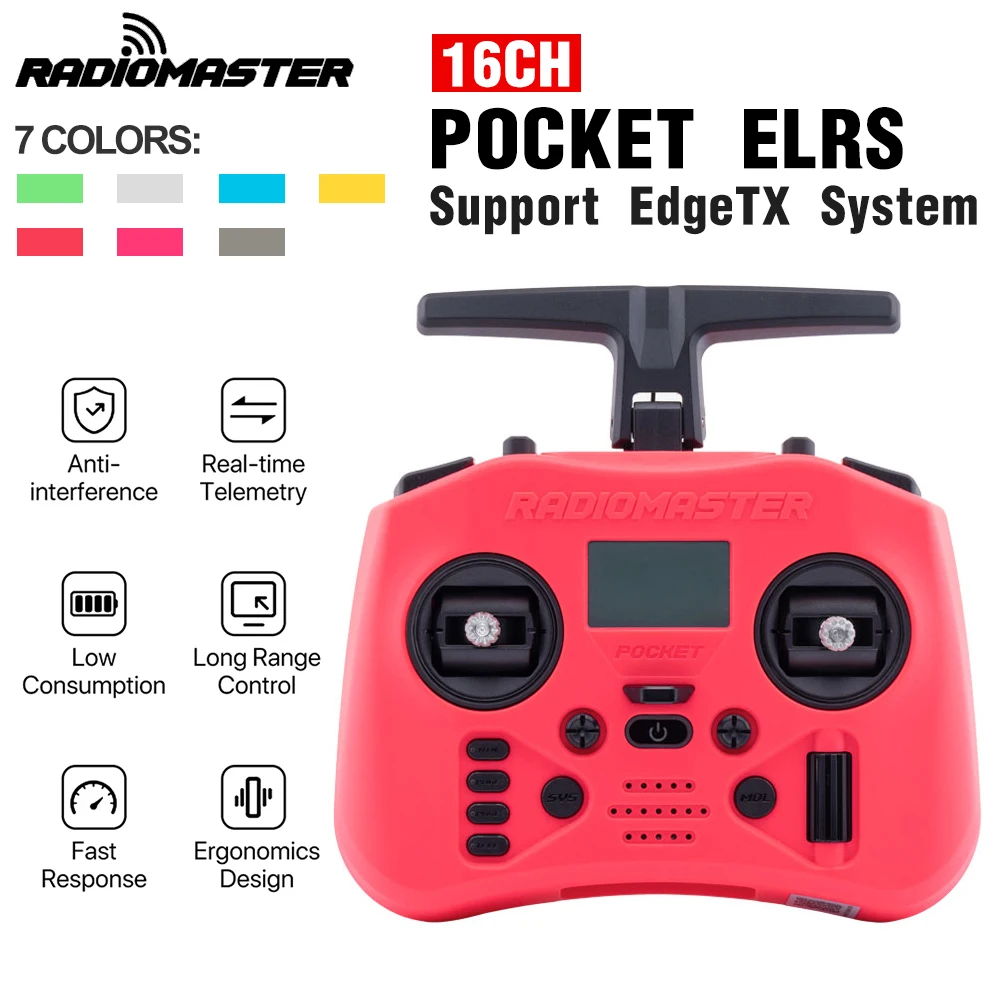 RadioMaster Карманный радіоконтроллер-передатчик 2 4G 16CH ELRS RC Портативная встроенная