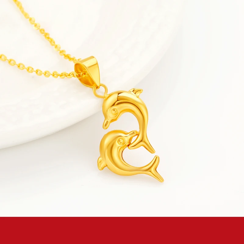 JLZB 24K кулон из чистого золота Real AU 999 Solid Gold Charm красивые модные Classic вечерние Fine Jewelry