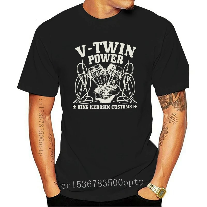 

Camiseta para hombre v-twin Power, color gris, 3XL, nueva