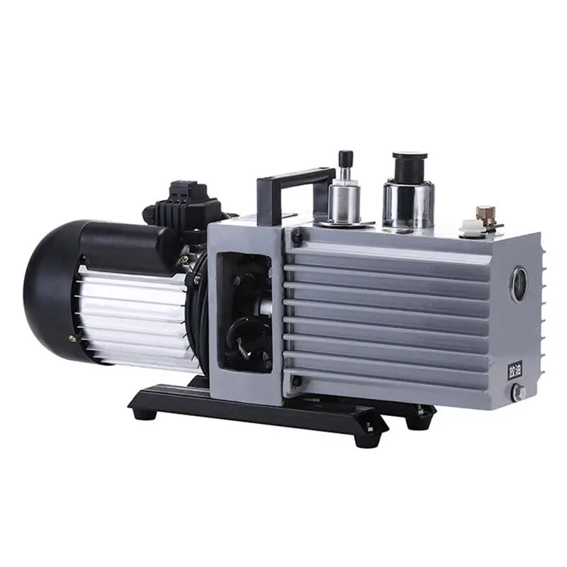 Lab Industrial 2 Stage Oil-sealed Rotary Vane Vacuum Pump 370W 0.06Pa 220V accuni#