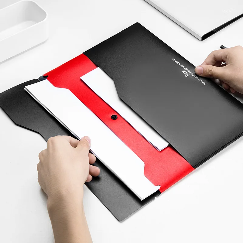 Папка для документов в деловом стиле А4 водонепроницаемая двухслойная Сумка