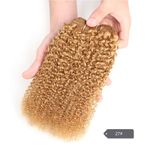 Гладкие афро кудрявые вьющиеся волосы, перуанские искусственные волосы # 1B #2 #4, коричневые волосы для наращивания без повреждений, бесплатная доставка
