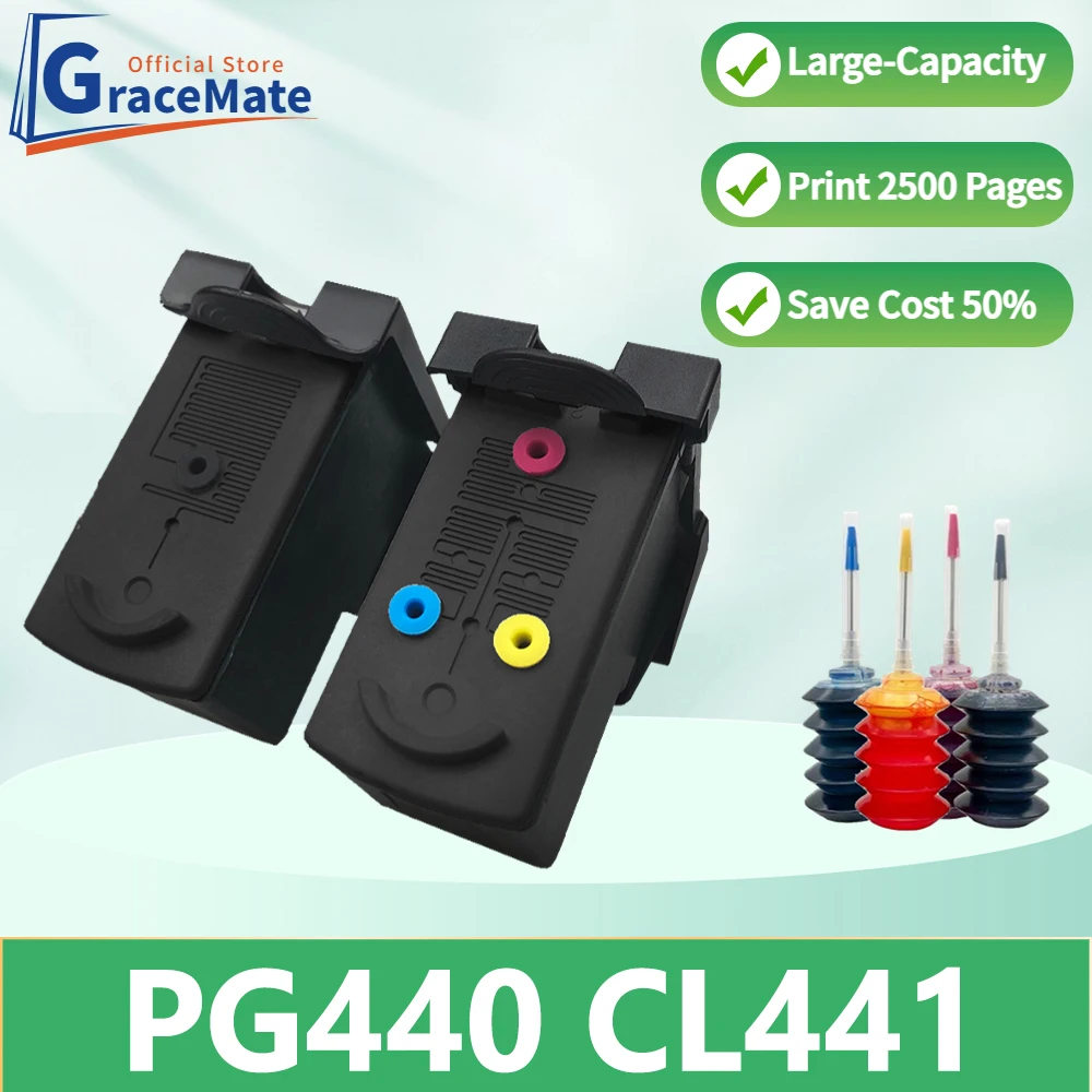 

PG 440 CL 441 PG440 CL441 Ink Cartridge Compatible for Canon Pixma MG3140 MG3540 MG3640 MG3640S MG4240 MX438 MX518 MX378 TS5140