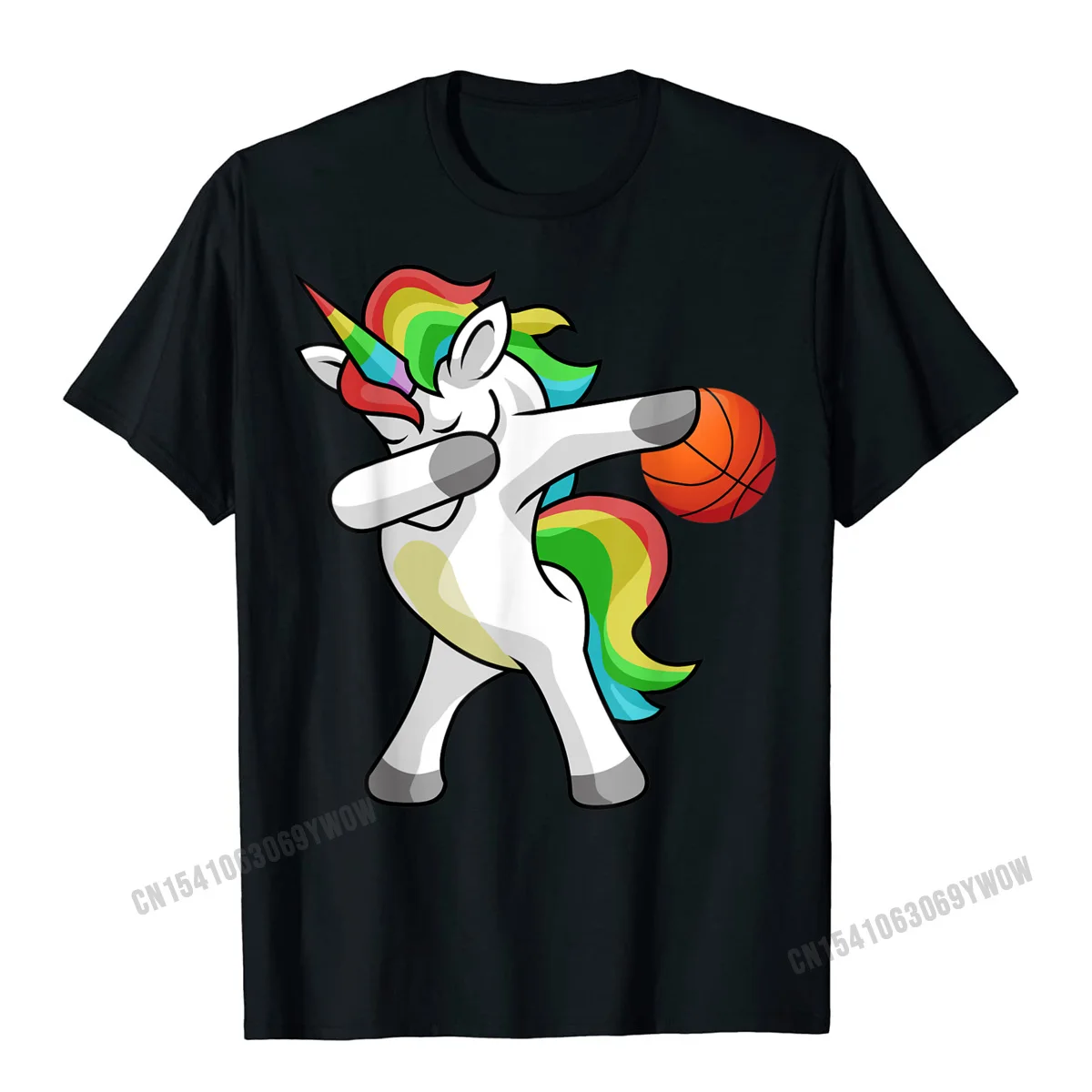 

Dabbing Unicorn Basketball Player Funny Dab Dance Rainbow T-Shirt Europe Youth T Shirt Wholesale Harajuku Tops & Tees Cool