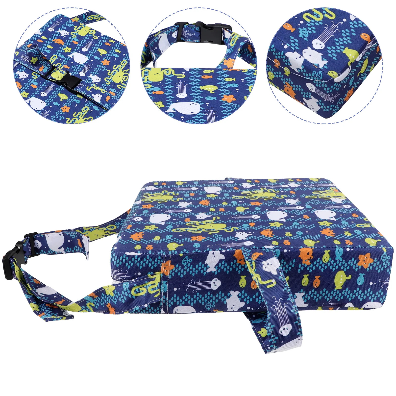 

Children Booster Seat Chair Cushion Eating Increasing Height Cushions Toddler Backless Travel Dining