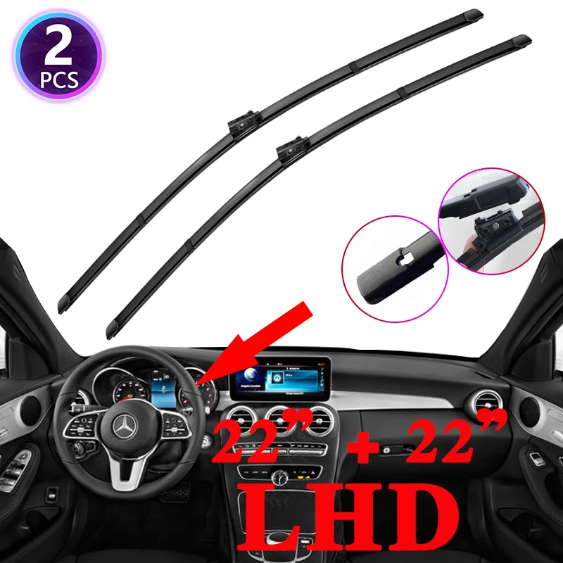 

Автомобильные дворники для Mercedes Benz GLC Class X253 C253 AMG 2016 ~ 2022 200 250 300 220d 250d MK1, аксессуары для стеклоочистителей