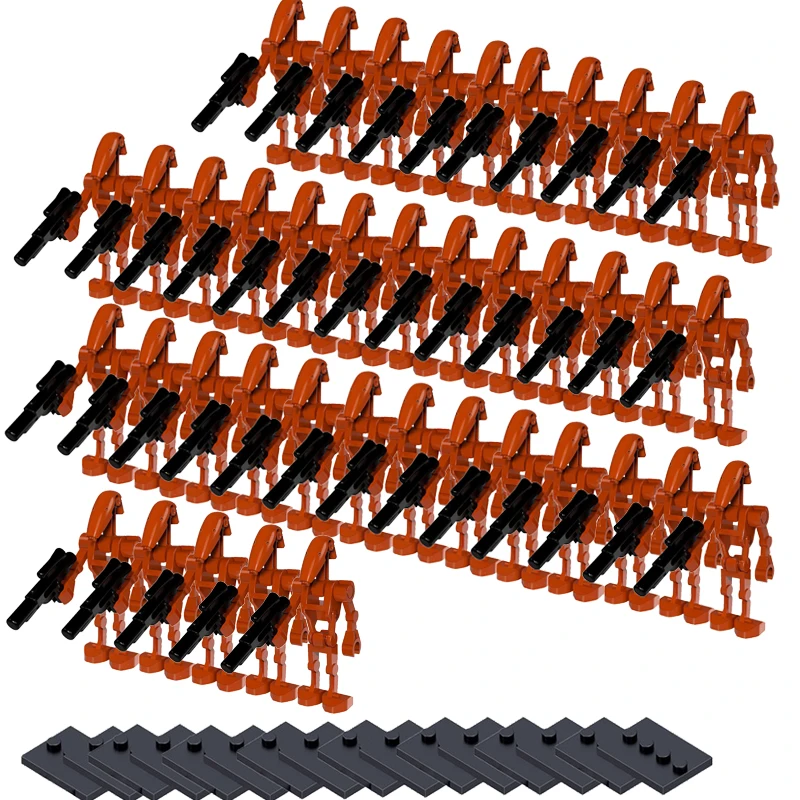 

Оптовая продажа, 100 шт./лот, боевые дроиды, солдаты, фигурки, строительные блоки, кирпичи, набор моделей для сборки, кирпичи, детские игрушки