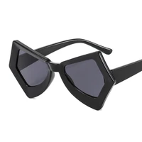 2022 new large frame cat eye vintage thick frame sunglasses women fashion female gradient eyewear butterfly shape goggles uv400
