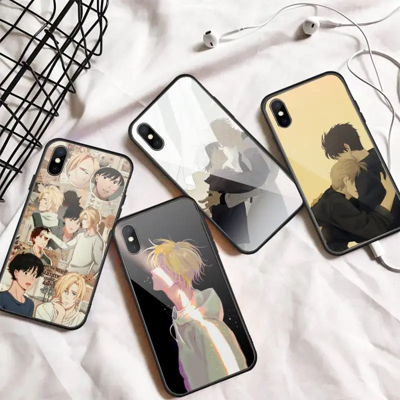 

Japan anime banana fish Phone Case Tempered glass For iphone 6 7 8 plus X XS XR 11 12 13 PRO MAX mini