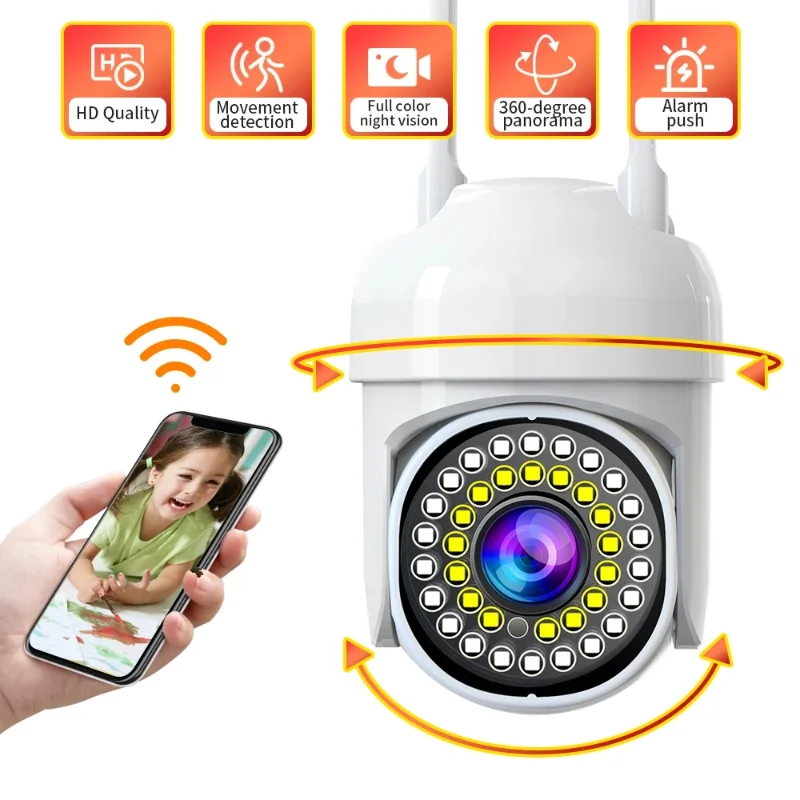 

2MP HD IP Camera 2.4G 5G WiFi Wireless Outdoor PTZ Camera 1080P Mini Speed Dome CCTV Surveillance Camera Auto Tracking YI Lot