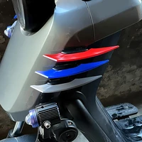 1pair motorcycle winglet aerodynamic spoiler wing with adhesive universal motorcycle decoration sticker for motorbike scooter
