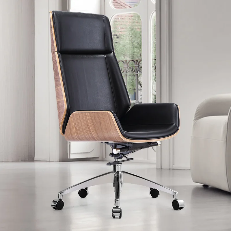 

Chair High Back To Work In An Office Computer Chair Household Genuine Leather Class Chair Boss Swivel Chair Meeting Chair