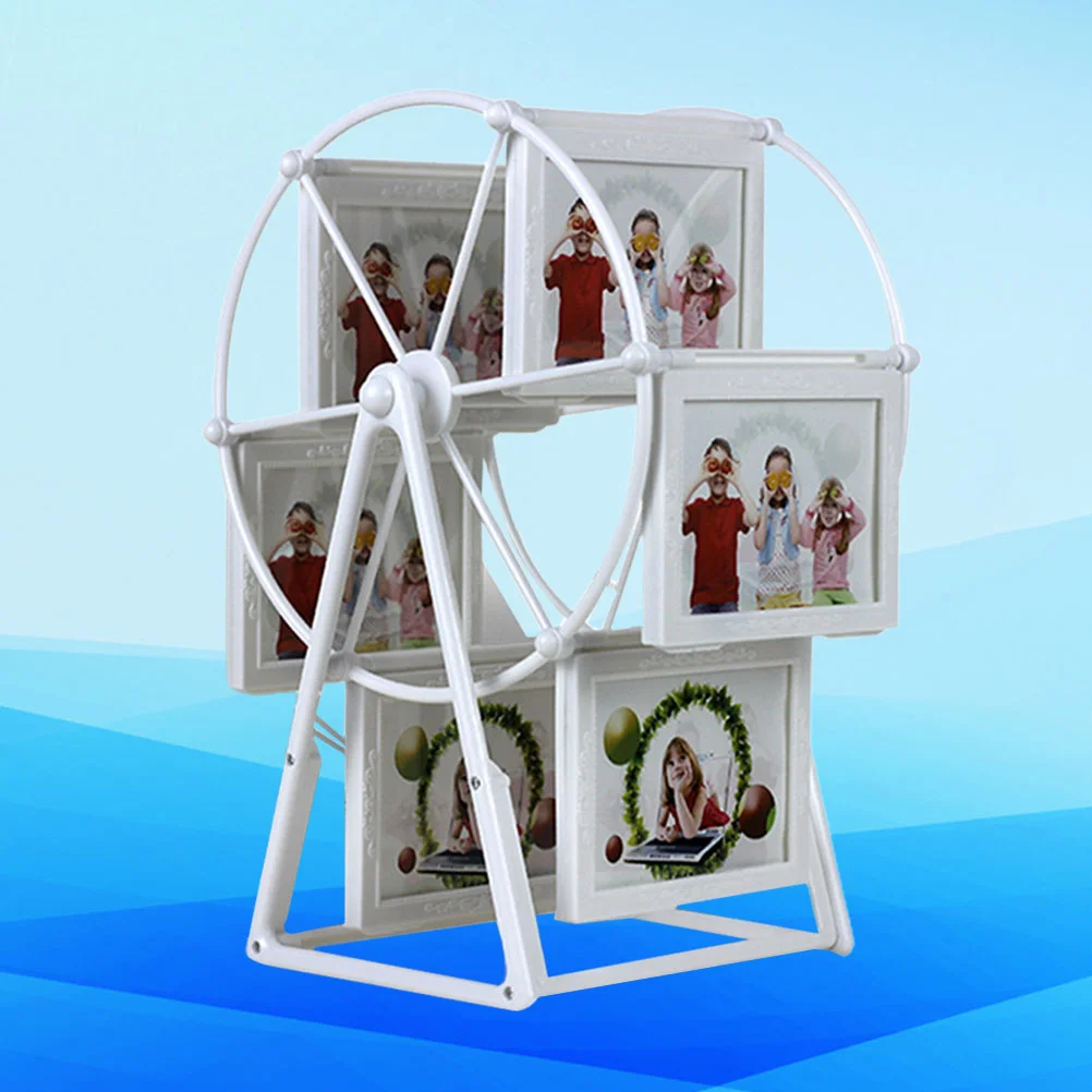

Rotating Ferris Wheel Picture Frame Desk Table Vintage Photo Frames Personalized Family Photo Frame Shows for Home Decor Photos