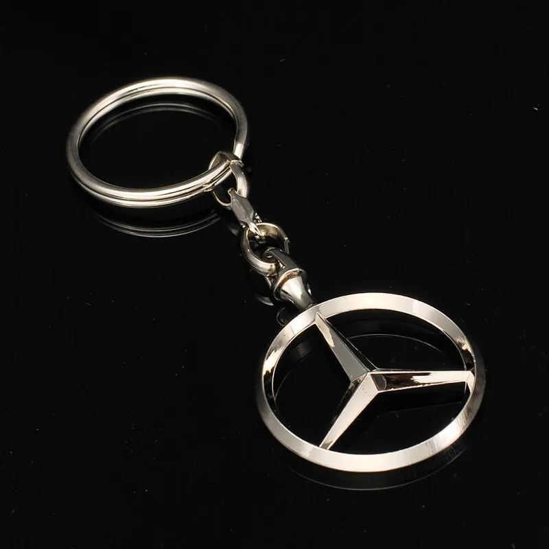 

1 шт., брелок с эмблемой автомобиля, металлический брелок для ключей, аксессуары для Mercedes Benz AMG Smart W205 C300 W203 W206 W108 W124 W126 W140 W168