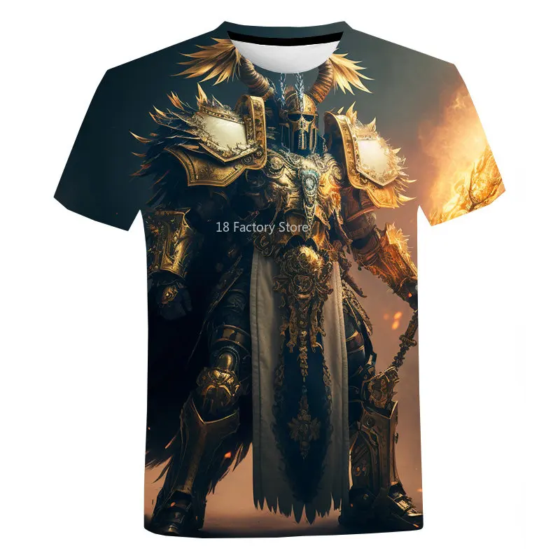 

2023 New Emperor of Humanity 3d Printing T Shirt Hip Hop Street Short Sleeved Harajuku Fashion Men's Clothing Tops