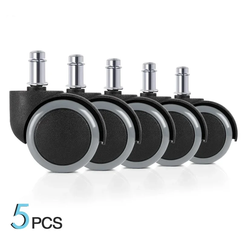 5 шт. колесико для стула универсальный бесшумный 2 дюйма 50 кг поворотный ролик